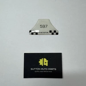 Ford Fiesta Mk6 30th Anniversary Numbered Dash Plate Plaque - Picture 1 of 9