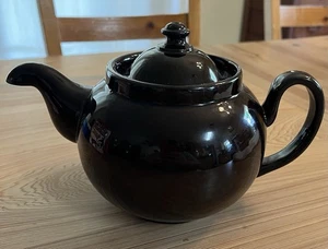 Vintage ALB Alcock Lindley Bloore Brown Betty Teapot Downspout England - Picture 1 of 9