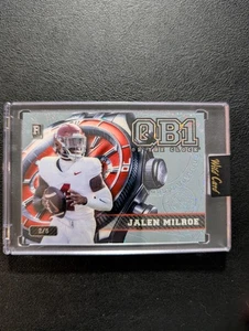 2024 WILD CARD QB1 ON THE CLOCK RC Jalen Milroe #OCW-PT-JM3 2/5 - Picture 1 of 2