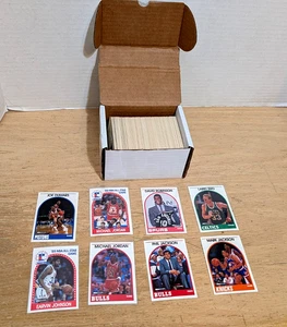 1989-90 HOOPS BK COMPLETE SET, SERIES I, 300 CARDS, JORDAN, ROBINSON RC, EX-NRMT - Picture 1 of 9
