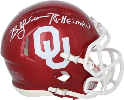 Minicasco Autografiado Billy Sims Oklahoma Fanáticos Auténtico Certificado de Autenticidad Artículo #14334209 Foto 1 de 3