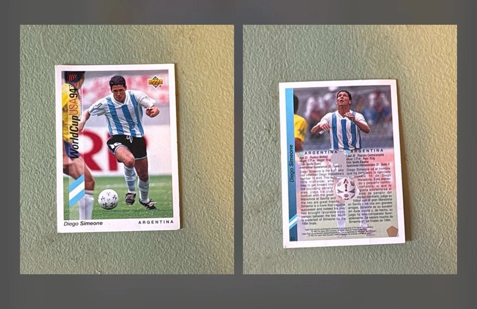 Copa Mundial 1994 Upper Deck Inglés/Alemán - Diego Simeone #65 Foto 1 de 1