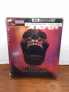 Final Destination Bloodlines Steelbook (4K Ultra HD + Blu-ray + Dig) New Pkg Wr - Picture 1 of 10