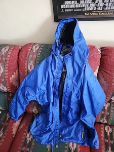VINTAGE HELLY HANSEN SUIT BLUE JACKET AND PANTS SET ZIP UP LIGHTWEIGHT VGC - Picture 1 of 10