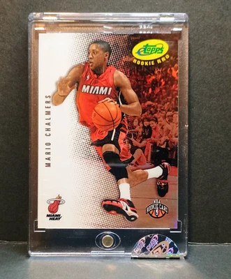 2009 ETOPPS MARIO CHALMERS #23 RC ENCASED UNCIRCULATED /599 HEAT - Image 1 of 2