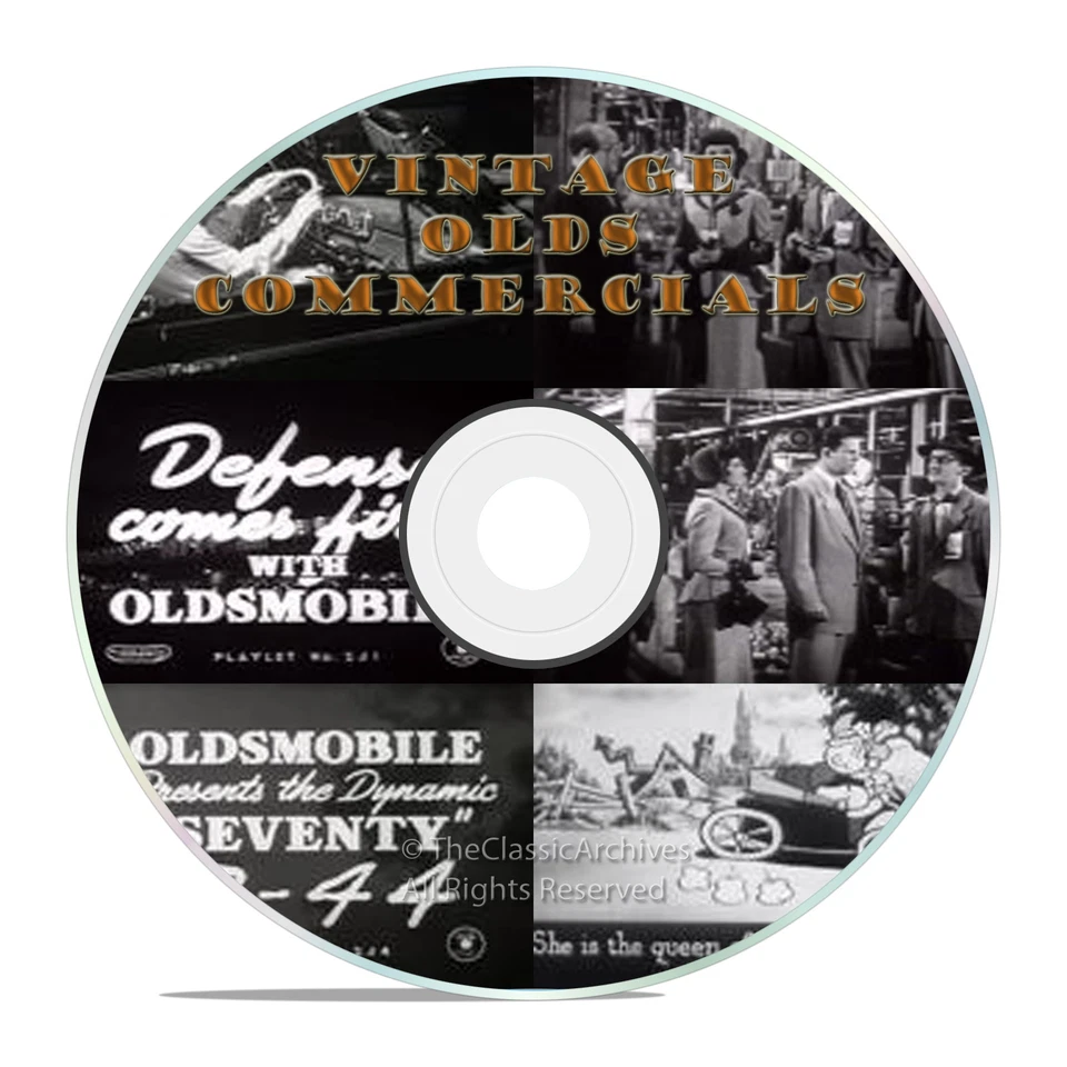 Vintage Olds Oldsmobile GM Commercials, Ads, Promos, The B-44, on DVD -J69 - Image 1 of 1