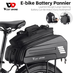 WEST BIKING Impermeable E-bike Batería Bicicleta Alforja Carcasa Dura Bolsa Bicicleta 10-20L - Imagen 1 de 19