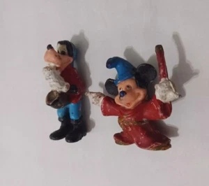 Vintage Disney FANTASIA MICKEY & GOOFY Figurines Argentina 1959 Rare! - Picture 1 of 2