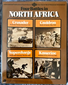 Bandeja SPI Wargame Four Battles in North Africa - Imagen 1 de 15