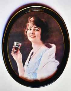Coca Cola Advertising Coca Cola Girl Tin Sign Poster Print 19" x 13" from 1920's - Picture 1 of 10