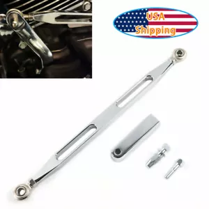 Chrome Gear Shifter Linkage Rod For Harley for Touring Dyna Softail Road King BE - Picture 1 of 10