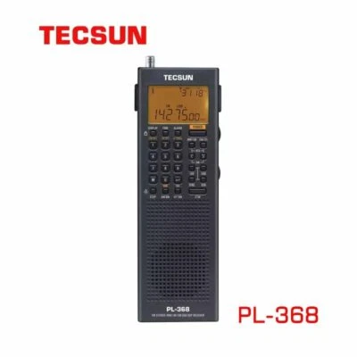 Receptor de radio de onda corta Tecsun PL-368 AM FM con DSP y SSB negro Foto 1 de 4