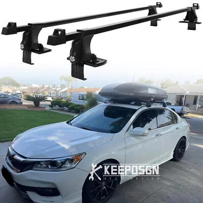 Portabicicletas de carga para Honda Accord 54" barras transversales portabicicletas aluminio Foto 1 de 4