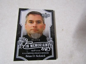 DECISION 2020 SERIES 2 CARD POLITICAL IN MEMORIAM CAPITOL POLICE BRIAN SICKNICK - Bild 1 von 3