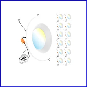 Innovative Sunco 12-Pack Water Resistant LED Recessed Lighting for Home & Office - Picture 1 of 8