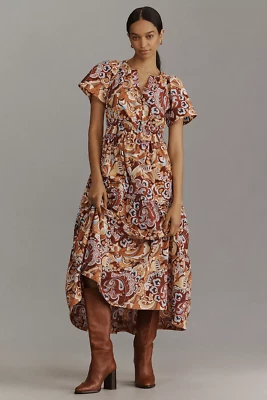 NWT Anthropologie Bronze The Somerset Maxi Dress, MEDIUM - $168 NEW! - Image 1 of 4