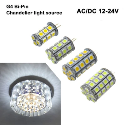G4 GU4.0 LED Light Bulb 2W/3W/4W/5W 18/24/30/49 5050SMD AC12V DC12-24V No flicke - Image 1 of 4