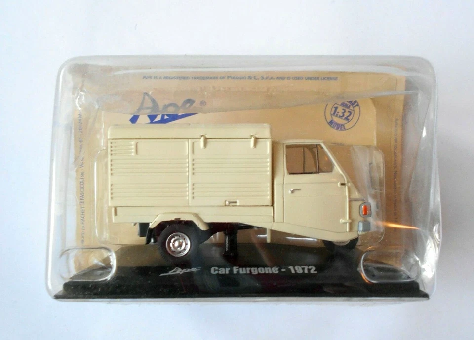 DIE CAST 1/32 CAR FURGONE 1972 Hachette Italeri - Immagine 1 di 1