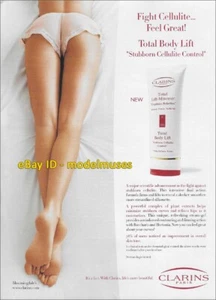 CLARINS Beauty 1-Page PRINT AD 2005 woman's thighs buttocks legs ankles feet - Picture 1 of 1