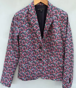 Blazer Brooks Brothers Liberty Floral 8 Azul Marino Rosa Chaqueta Preppy - Imagen 1 de 5