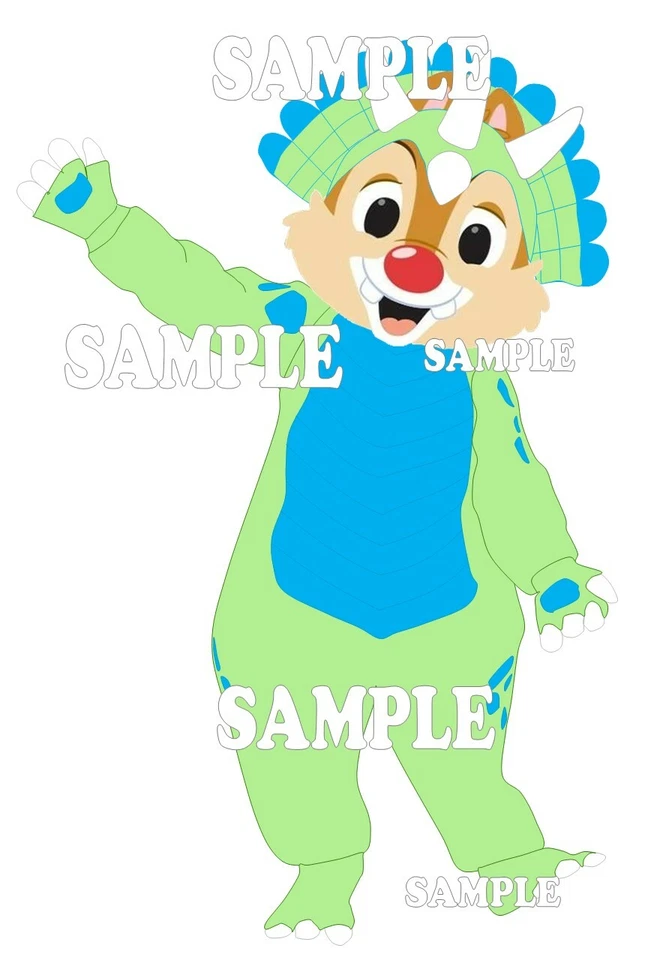 Disney World Animal Kingdom Dale Dinosaurio Ardilla O Saurus Pieza de álbum de recortes Foto 1 de 1