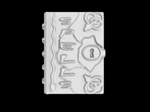 Book of Spells Mold, Bath Bomb Mold, Soap Mold, Chocolate Mold, Craft Mold - Picture 1 of 8
