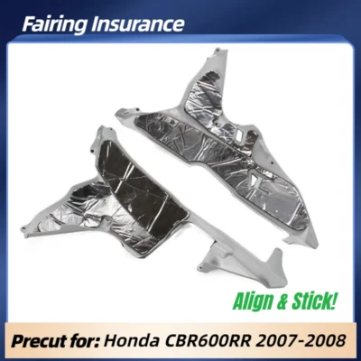 Carenado adhesivo aluminizado precortado protectores térmicos almohadilla para Honda CBR600RR 2007 2008 Foto 1 de 4