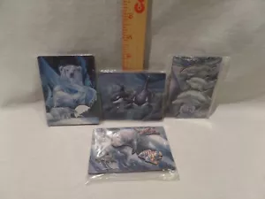 VINTAGE 1997 "JODY BERGSMA GALLERIES" 3-D FRIDGE MAGNETS NOS LOT OF 4 - Picture 1 of 6