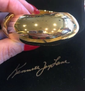 AUTÉNTICO BRAZALETE DE COLECCIÓN KENNETH JAY LANE TONO DORADO TONO - Imagen 1 de 4
