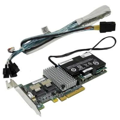 Dell C6220 LSI MR 9260-8i RAID Controller L3-25121-74B +BBU +SAS/3x SATA Kabel - Bild 1 von 4