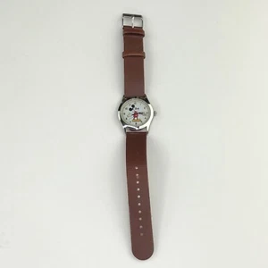Disney Special Edition Mickey Mouse Watch by SII Marketing 2006 Brown Band Works - Picture 1 of 12
