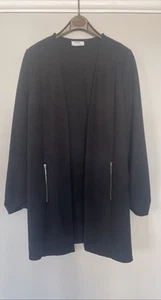 SIZE S (8-10) Black WALLIS - Petite Open Stretch Long Sleeves Cardigan Jacket - Picture 1 of 7