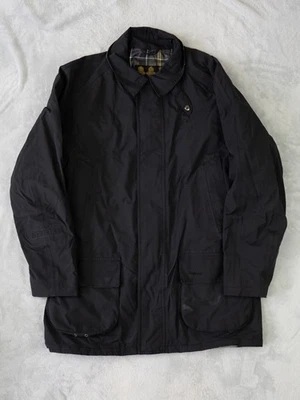 Chaqueta Souter Barbour Gore-tex Negra Impermeable Grande Para Hombre Cremallera Campo Foto 1 de 4