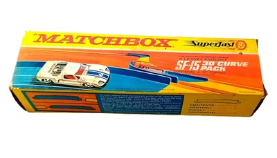 Matchbox Superfast Track SF-15 30° CURVE PACK - 4 x 30° Curve Track Pieces Boxed - Image 1 of 4