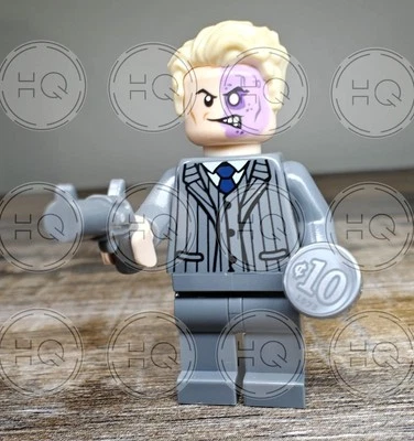 **NEW** 100% LEGO Two-Face Minifigure Harvey Dent Batman Alternative MOC - Image 1 of 4