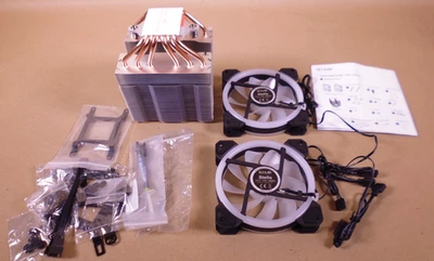 Gelid Solutions  CC-GLACIER-01-A Glacier CPU RGB Cooler , 2 Fans - Image 1 of 4