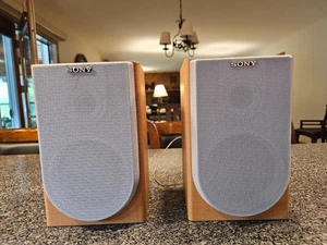 Sony Lautsprecher SS-CNE3 Stereo Regal Paar 6 Ohm getestet & funktioniert 2004 - Bild 1 von 16