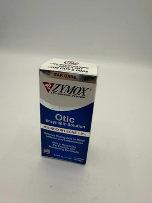Otic Enzymatic Solution Dogs &Cats 1% Hydrocortisone Ear Itch Relief 1.25oz NEW - Image 1 of 4