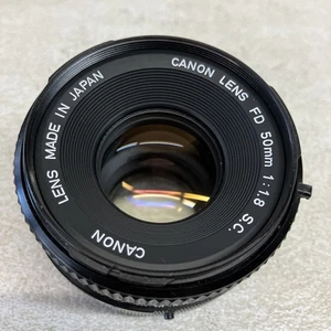 OBIETTIVO CANON FD 50mm 1:1.8 S.C. Japan da collezione, come nuovo - Foto 1 di 8