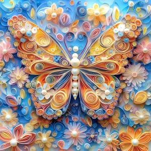 3D Butterfly Flower 500 Piece Puzzles for Adults, Large Puzzles for Seniors, ... - Picture 1 of 7
