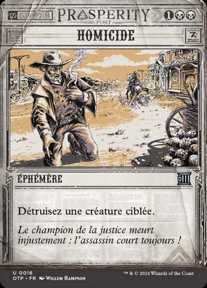 x1 Murder - Outlaws: Breaking News - NM - MTG - Image 1 of 1