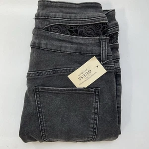 Guess Damen High Waist schwarze Skinny Jeans mit Spitzendetails Gr. 27 - Bild 1 von 14