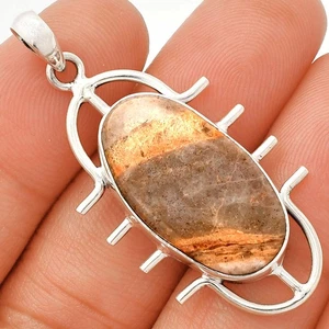 Joyería colgante de plata de ley 925 de jade lavanda natural P-1271 - Imagen 1 de 5