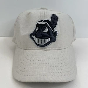 Vintage Cleveland Indians Chief Wahoo New Era 59Fifty Fitted 7 Hat Cap Wool USA - Picture 1 of 11