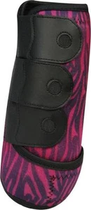 NEW SHOWMAN ZEBRA PINK! Neoprene Sport Boots Size Medium FREE SHIPPING! - Picture 1 of 1