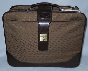 VTG CATHAY PACIFIC BROWN CARRY ON HAND LUGGAGE FLIGHT CASE - Picture 1 of 10