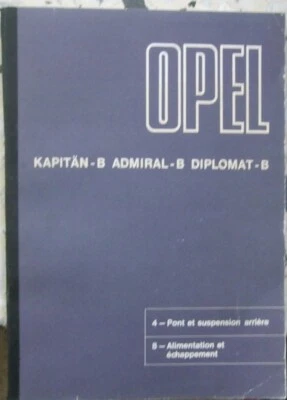 * Opel Kapitän Admiral Diplomat B V8 B  KAD Manuel d `Atelier Werkstatthandbuch  - Bild 1 von 4