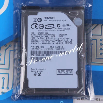 100% OK HTS542512K9SA00 HITACHI 120 GB 2.5" 5400 RPM 8 MB SATA Hard Disk HDD - Image 1 of 2