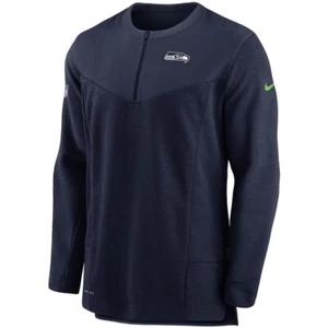 Nike Hombres Seattle Seahawks Lateral Media Cremallera UV Rendimiento Chaqueta Grande L NFL - Imagen 1 de 15