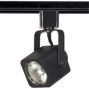 Satco Nuvo 1-Light MR16 120-Volt 50w Black Square Track Head Lighting TH313 - Picture 1 of 6